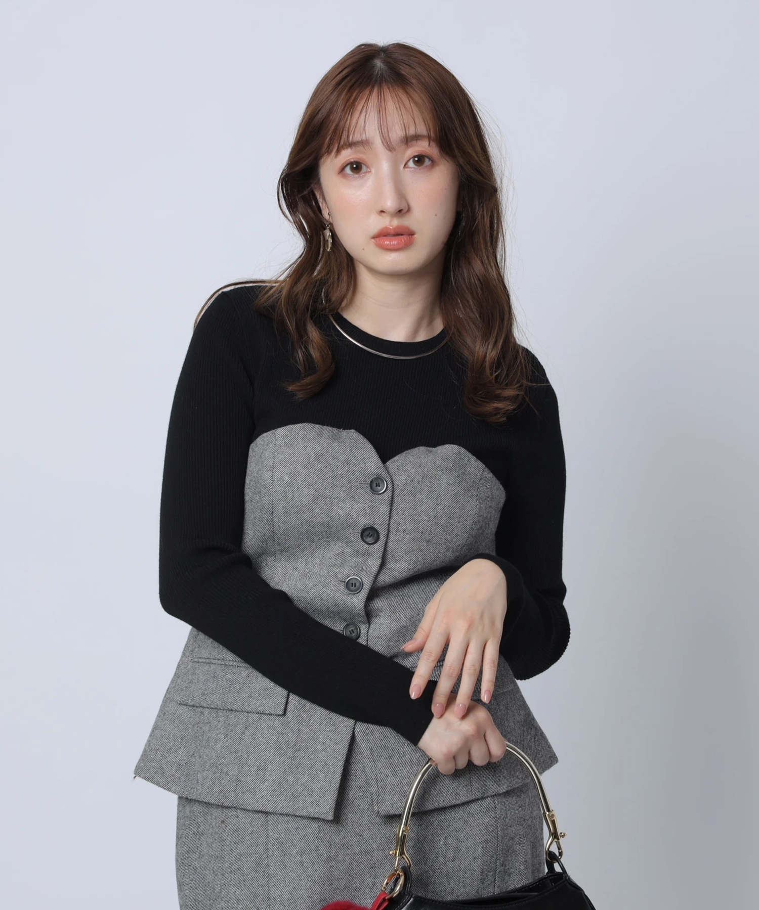 アプワイザーリッシェ　ベアビスチェドッキングチュニック Apuweiser-riche（アプワイザーリッシェ）の「ベアビスチェ