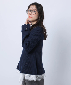 Apuweiser-riche(アプワイザー・リッシェ) |【Arpege story限定】レースヘムキャミセットニットチュニック