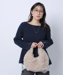 Apuweiser-riche(アプワイザー・リッシェ) |【Arpege story限定】レースヘムキャミセットニットチュニック