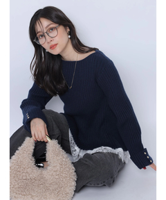 Apuweiser-riche(アプワイザー・リッシェ) |【Arpege story限定】レースヘムキャミセットニットチュニック