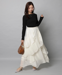 Apuweiser-riche(アプワイザー・リッシェ) |エアリーアシメフリルスカート
