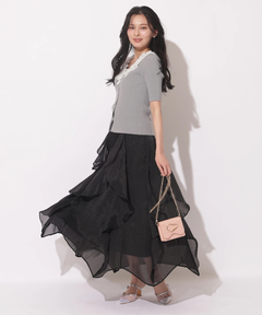Apuweiser-riche(アプワイザー・リッシェ) |エアリーアシメフリルスカート