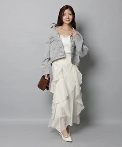 Apuweiser-riche(アプワイザー・リッシェ) |エアリーアシメフリルスカート