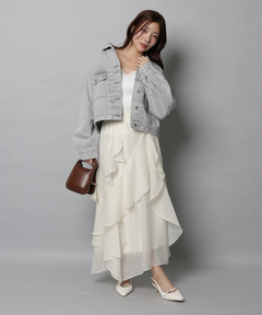 Apuweiser-riche(アプワイザー・リッシェ) |エアリーアシメフリルスカート