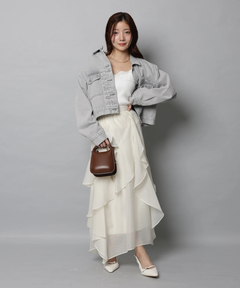 Apuweiser-riche(アプワイザー・リッシェ) |エアリーアシメフリルスカート