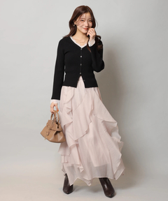 Apuweiser-riche(アプワイザー・リッシェ) |エアリーアシメフリルスカート