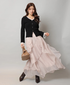 Apuweiser-riche(アプワイザー・リッシェ) |エアリーアシメフリルスカート