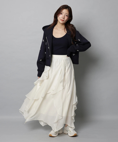 Apuweiser-riche(アプワイザー・リッシェ) |エアリーアシメフリルスカート