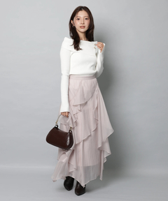 Apuweiser-riche(アプワイザー・リッシェ) |エアリーアシメフリルスカート