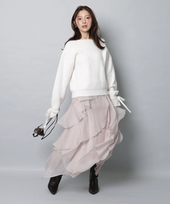 Apuweiser-riche(アプワイザー・リッシェ) |エアリーアシメフリルスカート