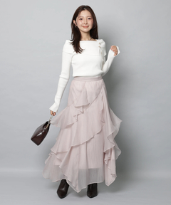 Apuweiser-riche(アプワイザー・リッシェ) |エアリーアシメフリルスカート