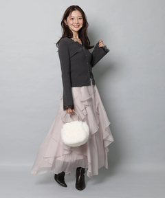 Apuweiser-riche(アプワイザー・リッシェ) |エアリーアシメフリルスカート