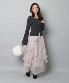 Apuweiser-riche(アプワイザー・リッシェ) |エアリーアシメフリルスカート