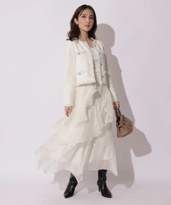 Apuweiser-riche(アプワイザー・リッシェ) |エアリーアシメフリルスカート