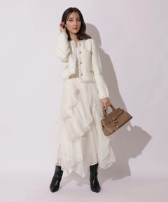 Apuweiser-riche(アプワイザー・リッシェ) |エアリーアシメフリルスカート