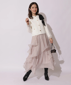 Apuweiser-riche(アプワイザー・リッシェ) |エアリーアシメフリルスカート