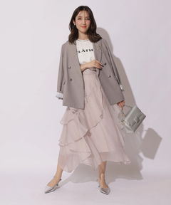 Apuweiser-riche(アプワイザー・リッシェ) |エアリーアシメフリルスカート