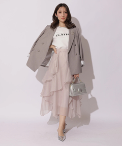 Apuweiser-riche(アプワイザー・リッシェ) |エアリーアシメフリルスカート