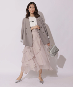 Apuweiser-riche(アプワイザー・リッシェ) |エアリーアシメフリルスカート