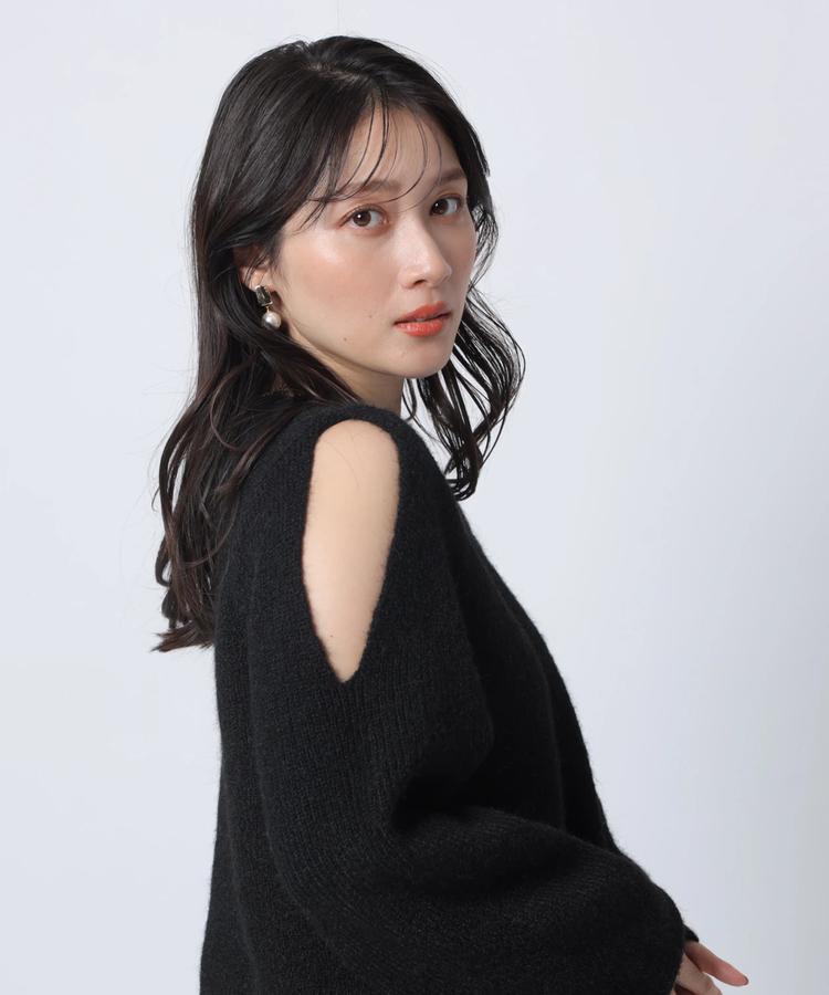 ボトルネックオープンショルダーニット | ニット | Apuweiser-riche