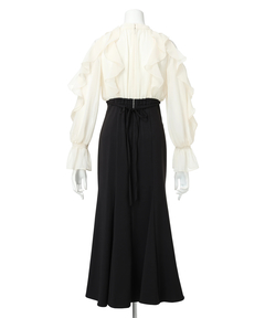 Apuweiser-riche(アプワイザー・リッシェ) |ショルダーフリルドッキングワンピース