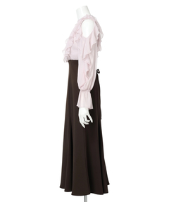 Apuweiser-riche(アプワイザー・リッシェ) |ショルダーフリルドッキングワンピース