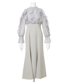 Apuweiser-riche(アプワイザー・リッシェ) |ショルダーフリルドッキングワンピース