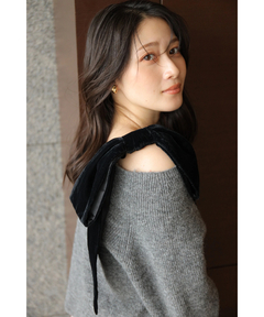 アプワイザーリッシェ　ベロアリボン　ニット ルミネ限定》ベロアリボンゆるニット | ニット | Apuweiser