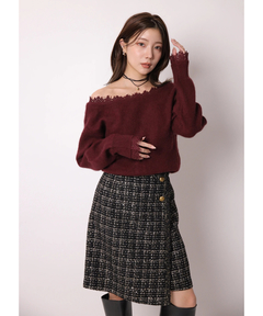 ルミネ限定》ラップツイードミニスカート | スカート | Apuweiser