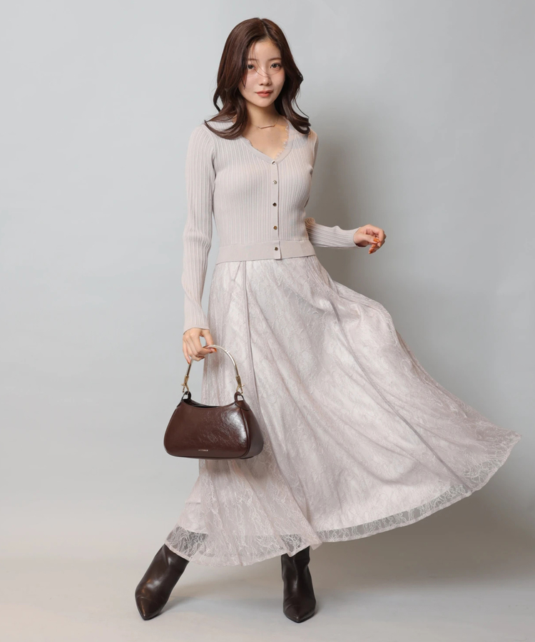 店舗限定》レーストリムドッキングワンピース | ワンピース