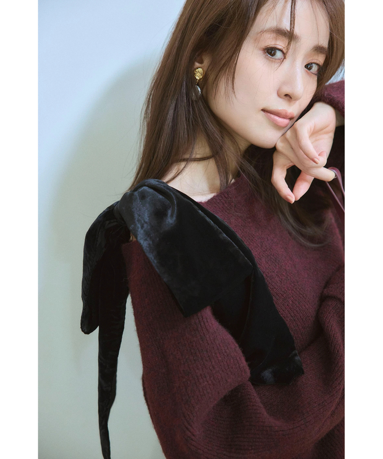 アプワイザーリッシェ　ベロアリボン　ニット ルミネ限定》ベロアリボンゆるニット | ニット | Apuweiser-riche