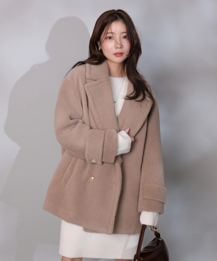 美品］Apuweiser-richeニットワンピース レースアップニットワンピース