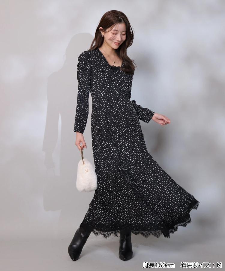 ドットイレギュラーヘムワンピース | ワンピース | Apuweiser-riche