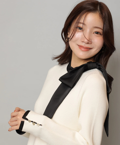 Apuweiser-riche(アプワイザー・リッシェ) |[WEB LIMITED]ネックリボンミニニットワンピース