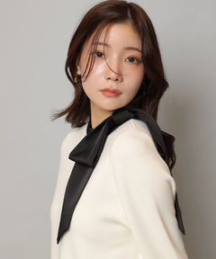 Apuweiser-riche(アプワイザー・リッシェ) |[WEB LIMITED]ネックリボンミニニットワンピース