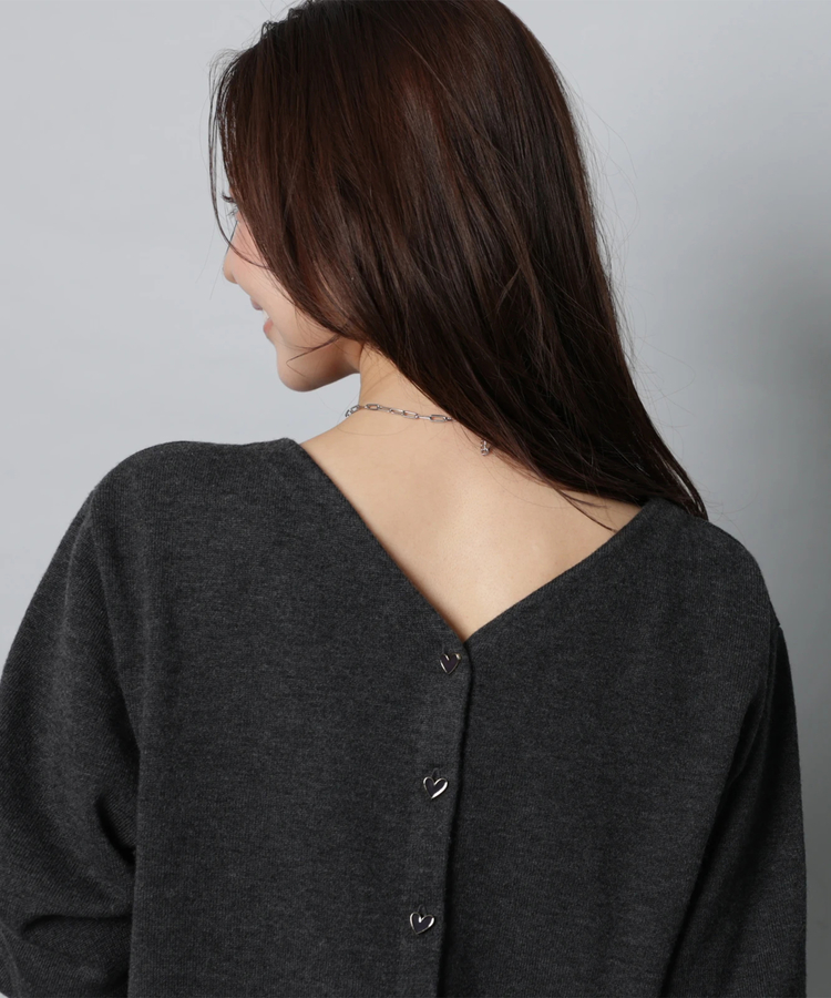 ハート釦2WAYゆるニット | ニット | Apuweiser-riche（アプワイザー