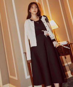 Apuweiser-riche(アプワイザー・リッシェ) |袖レースビスチェ切替ワンピース