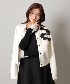 Apuweiser-riche(アプワイザー・リッシェ) |袖レースビスチェ切替ワンピース