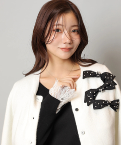 Apuweiser-riche(アプワイザー・リッシェ) |袖レースビスチェ切替ワンピース