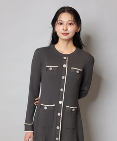 Apuweiser-riche(アプワイザー・リッシェ) |【Arpege story限定】衿付2wayレーストリムニットワンピース