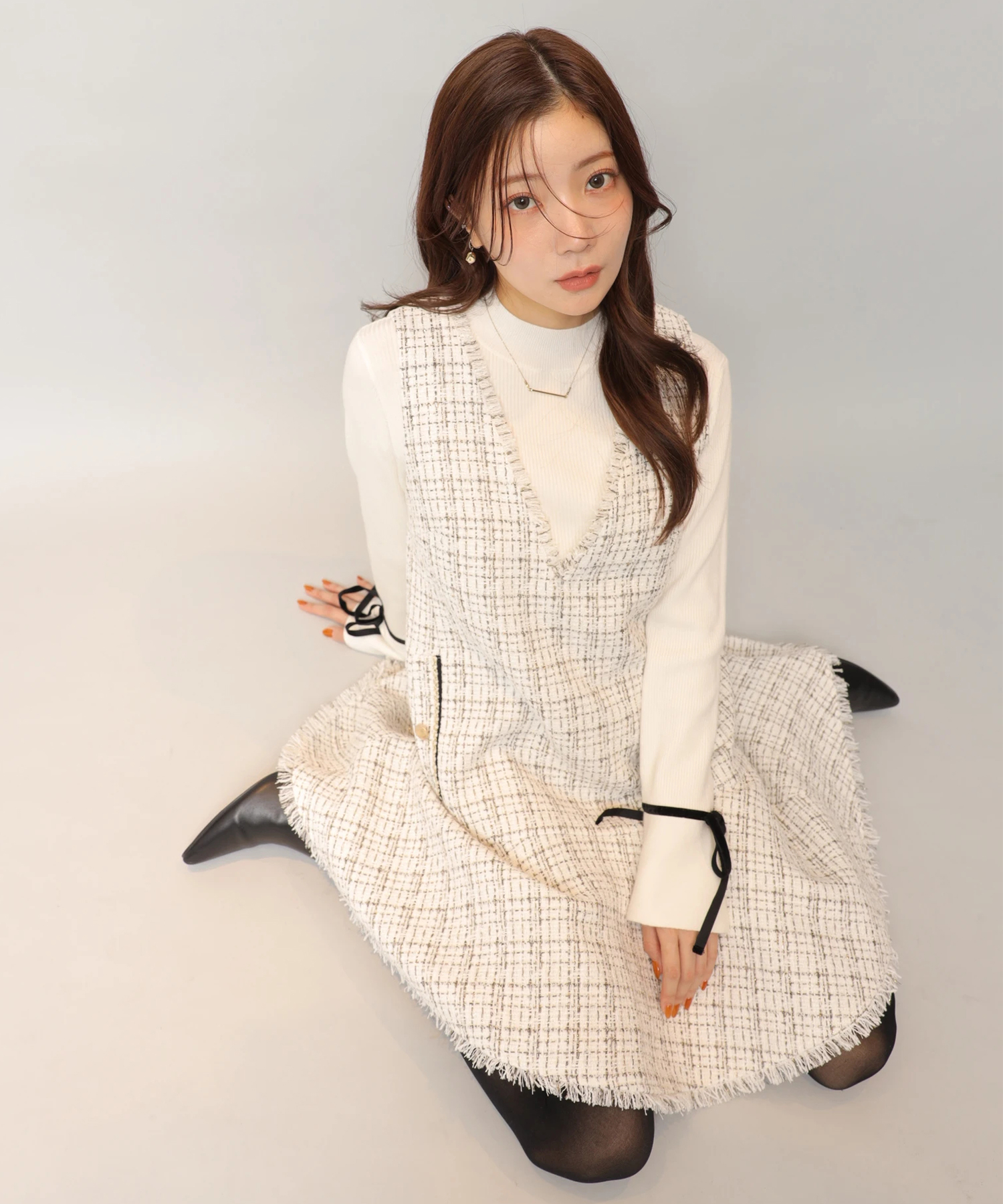 キラキラツイードジャンスカ | ワンピース | Apuweiser-riche