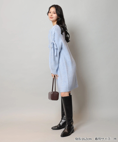 Apuweiser-riche(アプワイザー・リッシェ) |【Arpege story限定】レースアップニットワンピース