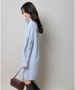 Apuweiser-riche(アプワイザー・リッシェ) |【Arpege story限定】レースアップニットワンピース