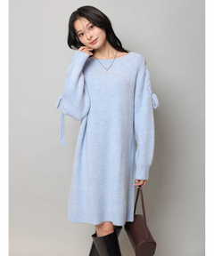 Apuweiser-riche(アプワイザー・リッシェ) |【Arpege story限定】レースアップニットワンピース