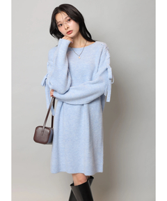 Apuweiser-riche(アプワイザー・リッシェ) |【Arpege story限定】レースアップニットワンピース