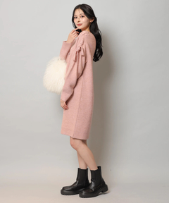 Apuweiser-riche(アプワイザー・リッシェ) |【Arpege story限定】レースアップニットワンピース