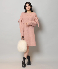 Apuweiser-riche(アプワイザー・リッシェ) |【Arpege story限定】レースアップニットワンピース