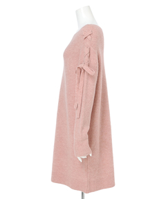 Apuweiser-riche(アプワイザー・リッシェ) |【Arpege story限定】レースアップニットワンピース