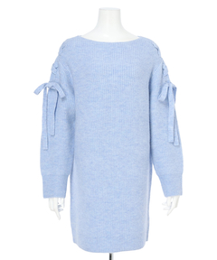 Apuweiser-riche(アプワイザー・リッシェ) |【Arpege story限定】レースアップニットワンピース