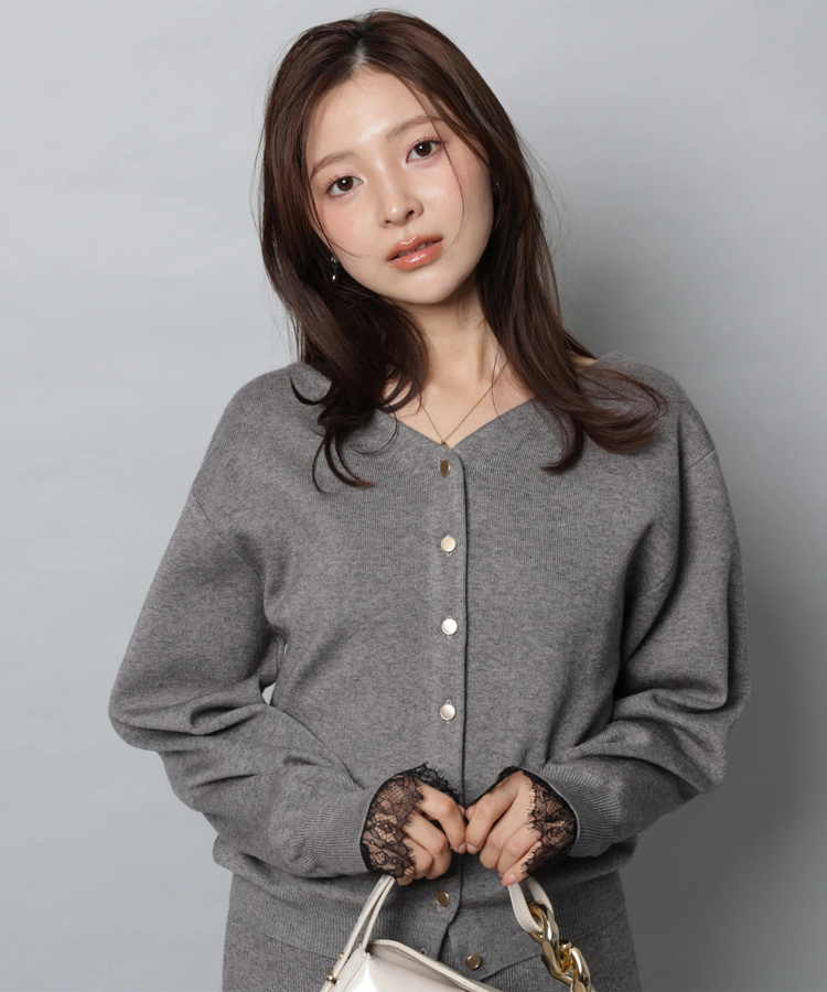 レースレイヤード前後2WAYニットアップ | セットアップ | Apuweiser